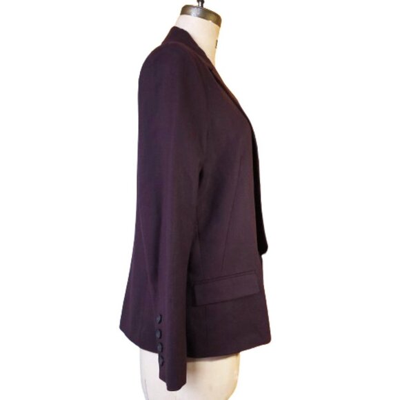 Vintage Comptoir des Cotonniers Noofy Longline Purple Plum Wool-Blend Blazer - Picture 6 of 16